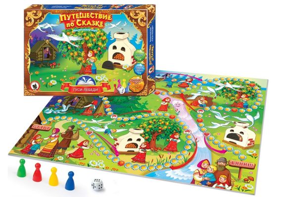 Настольная игра Путешествие по сказке Гуси - лебеди - фото 1