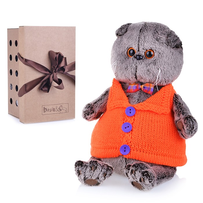  Басик в вязаном жилете - фото 1