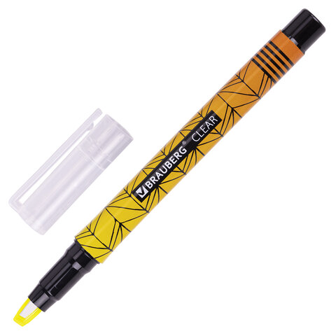 Текстовыделитель желтый BRAUBERG (12) - фото 1