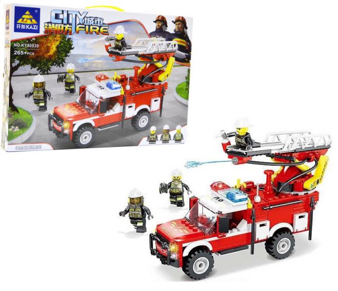 Конструктор Пожарная часть Спецмашина с водой 265 дет. - фото 1