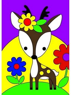 Картина по номерам для малышей Милый олененок - фото 1