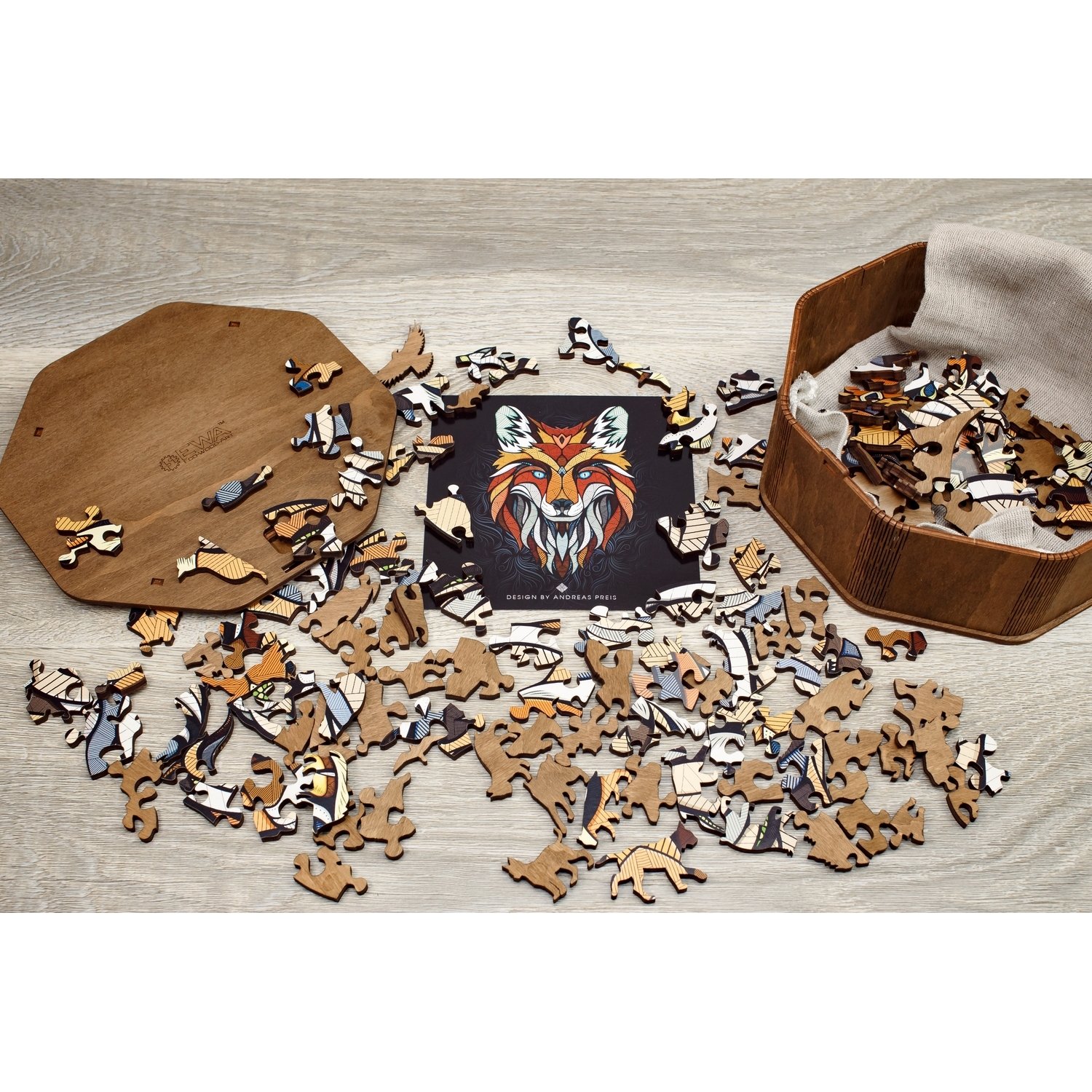 Пазл деревянный Хитрый лис 141д. - фото 1