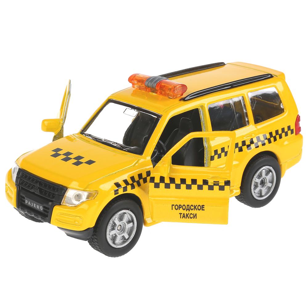 Машина металлическая ТЕХНОПАРК MITSUBISHI PAJERO Такси, фото 2