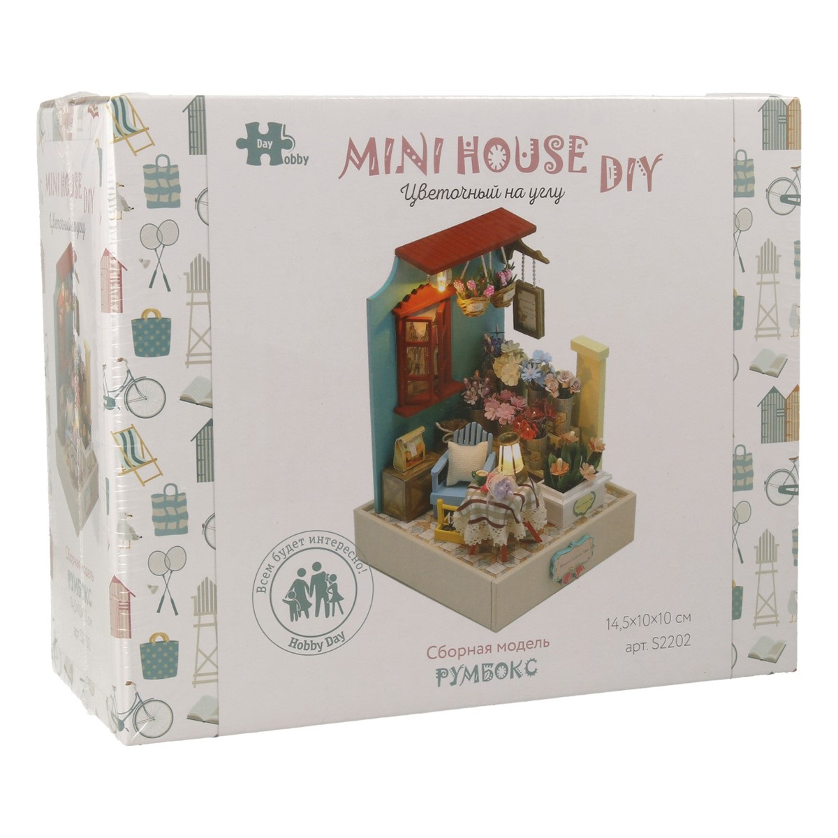 Конструктор деревянный интерьерный Цветочный на лугу MiniHouse - фото 1