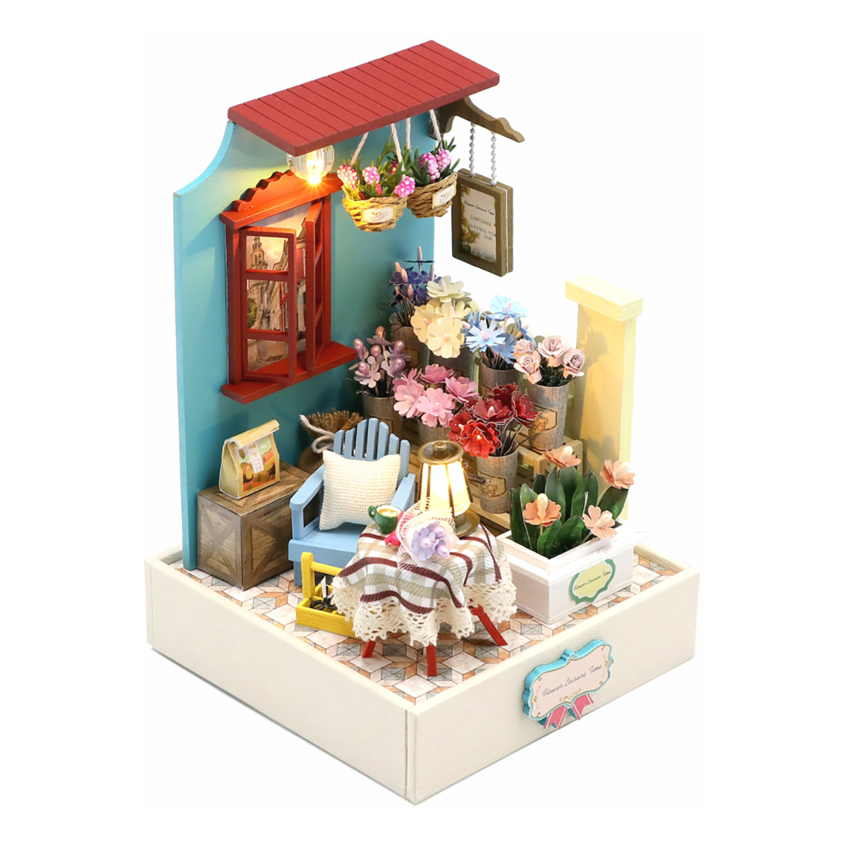 Конструктор деревянный интерьерный Цветочный на лугу MiniHouse - миниатюра 3