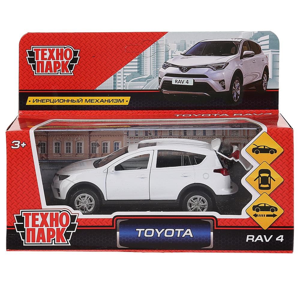 Машина металлическая ТЕХНОПАРК TOYOTA RAV4 белая - фото 1