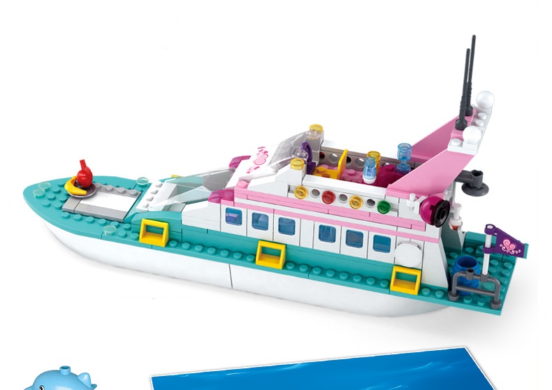 Конструктор СЛУБАН Яхта 328 дет. - фото 1