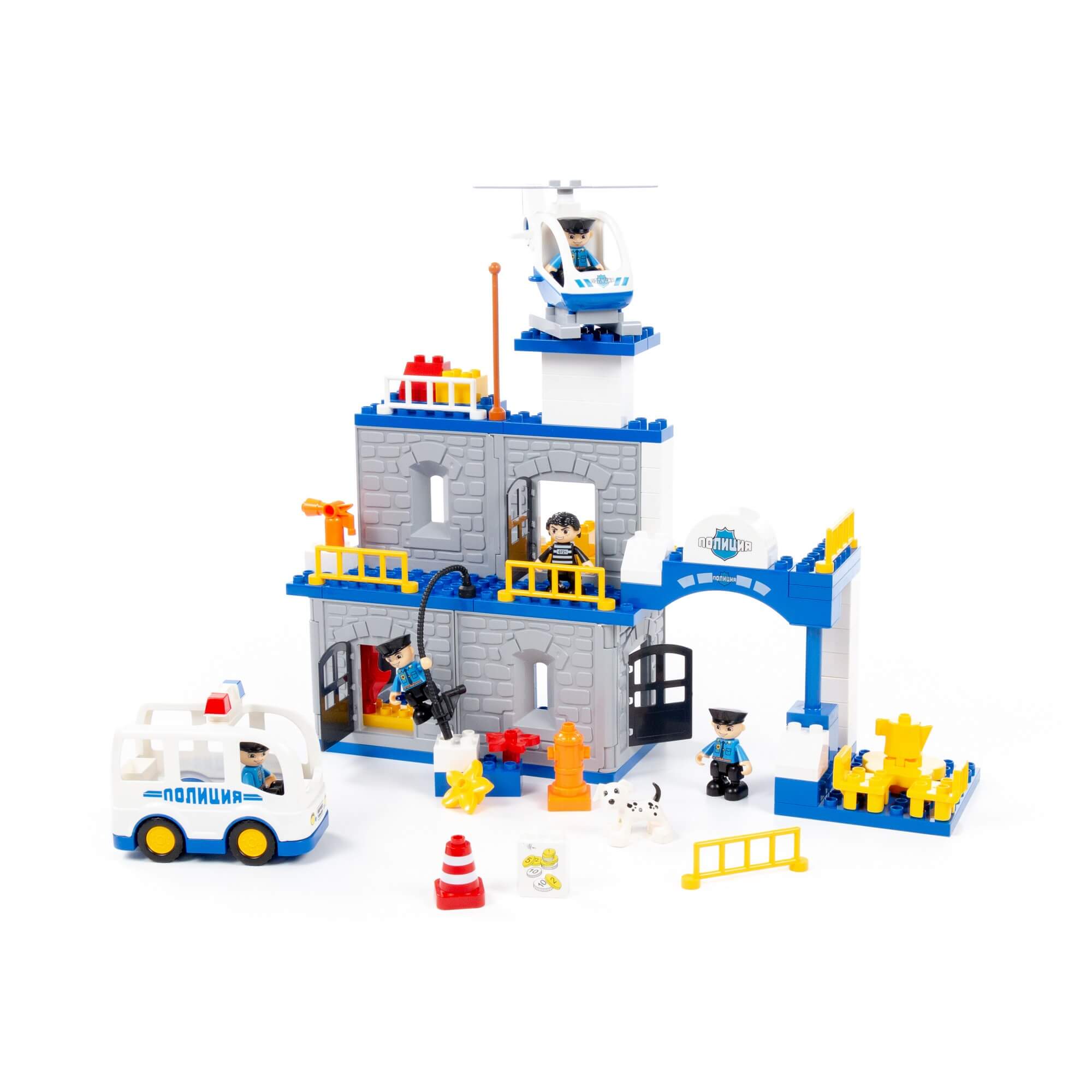 Конструктор блочный Макси - Полицейский участок 94эл. в/к Полесье - миниатюра 2