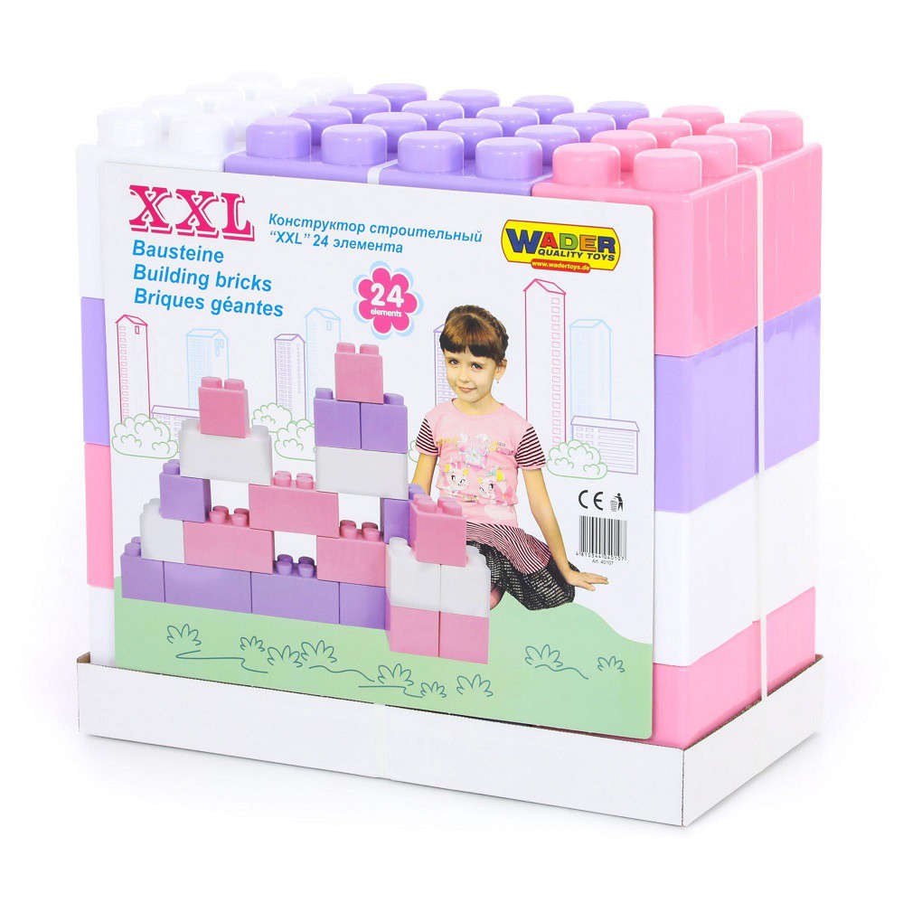 Конструктор блочный Строительный  XXL 24эл. v2 - миниатюра 2