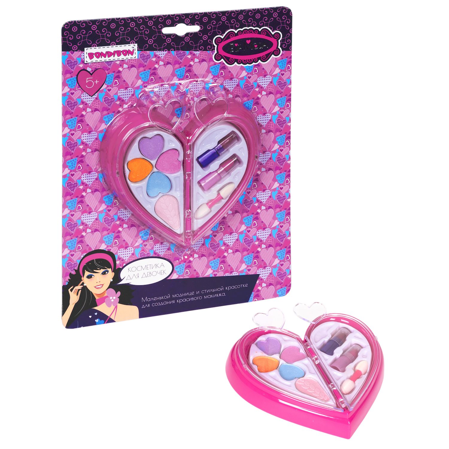 Косметика для девочек (тени, помада) Bondibon - миниатюра 3