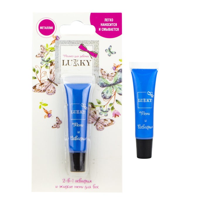 Aквагрим - тени (металл.,синий) Lukky - фото 1