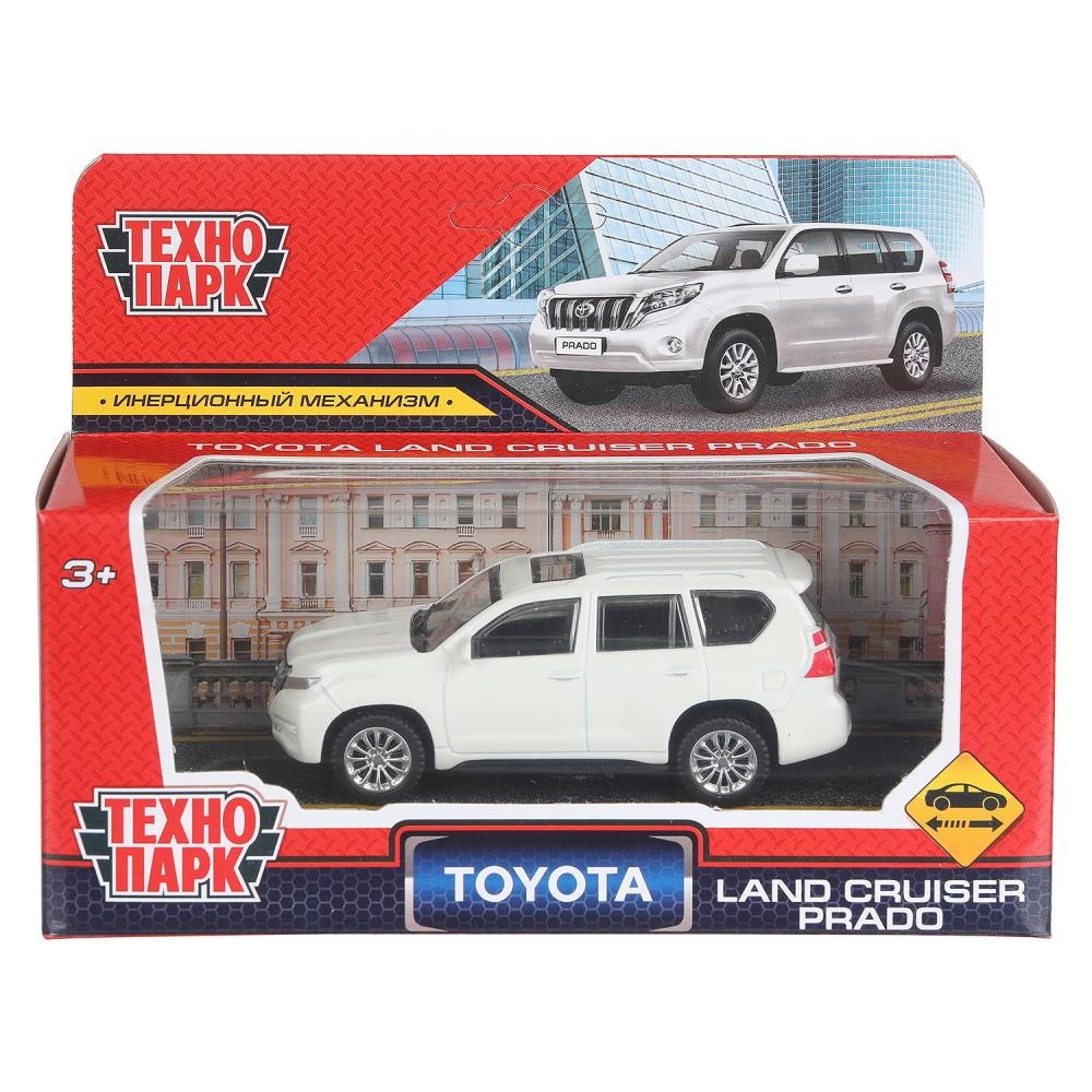 Машина металлическая ТЕХНОПАРК TOYOTA PRADO бел. - миниатюра 2